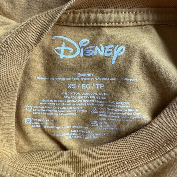 Disney | Floral Winnie The Pooh Boyfriend Crew Neck Tee | Size Extra Small - Picture 5 of 7